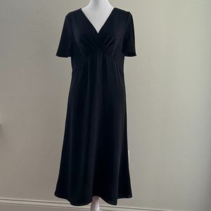 Jaclyn Smith Black Dress Short-Sleeve Size 8